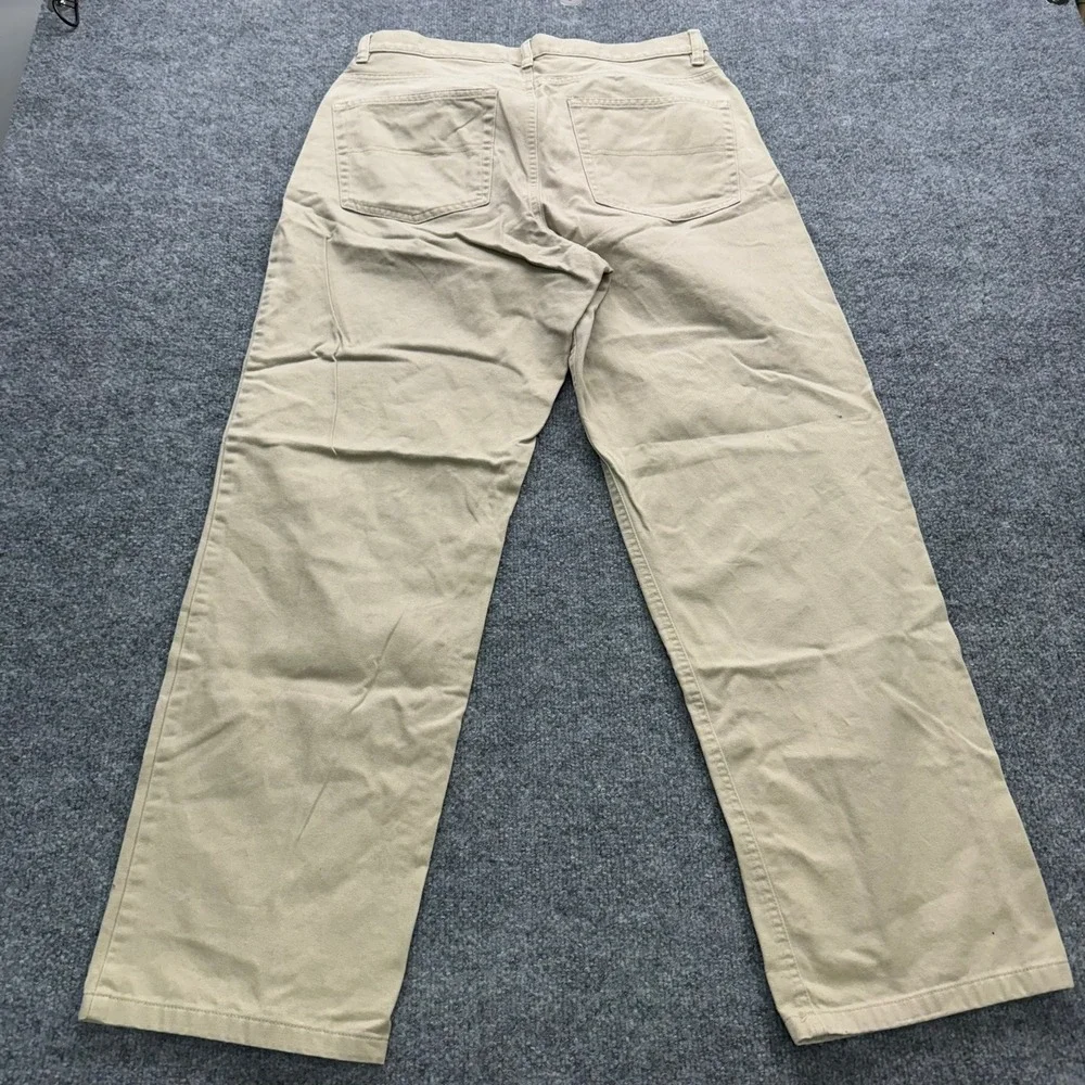 Eddie Bauer Pants Men's 32x30 Khaki Cotton Casual Chinos Style 0052
